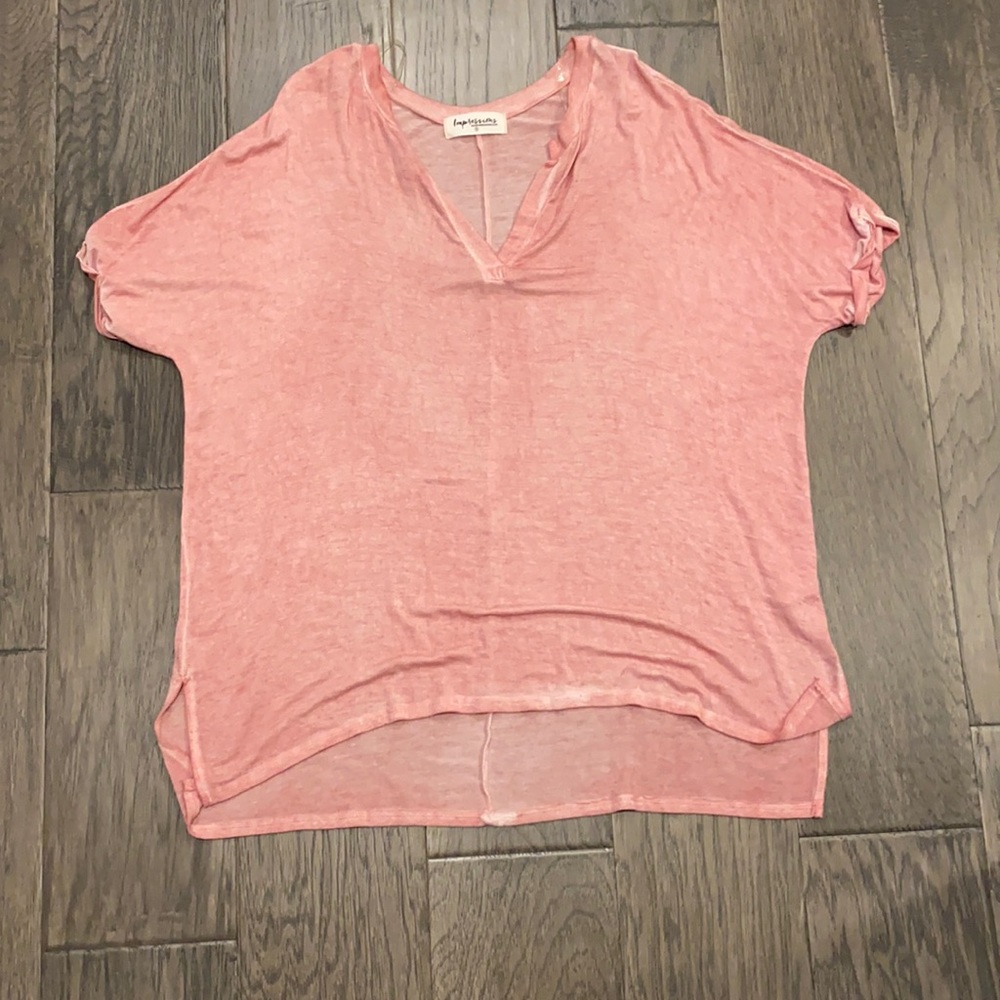 Pink top from Impressions